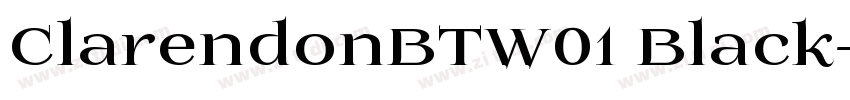 ClarendonBTW01 Black字体转换